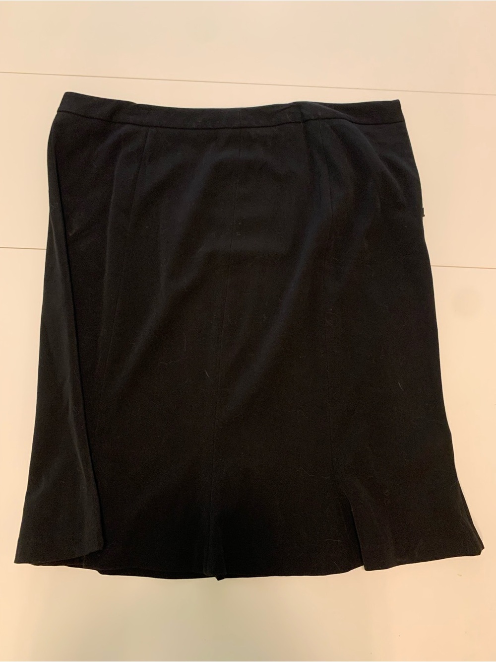 Lane Bryant Formal Black Pencil Skirt with Subtle Paneling